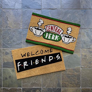 Paramount 2-Piece Coir Friends Central Perk & Welcome Modern Graphic Doormat Set