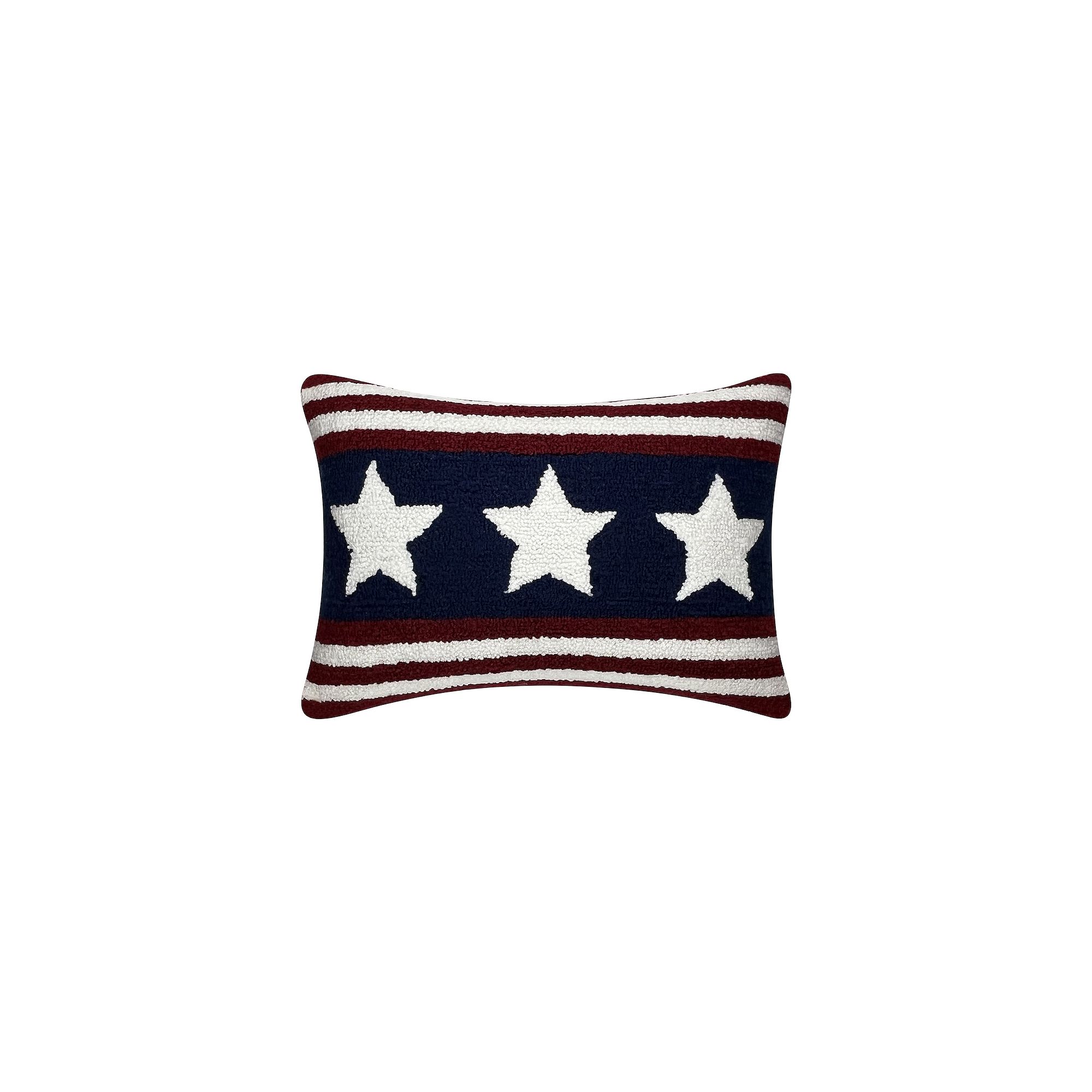 Celebrate Together™ Americana Hooked Stars Throw Pillow, Galaxy Blue