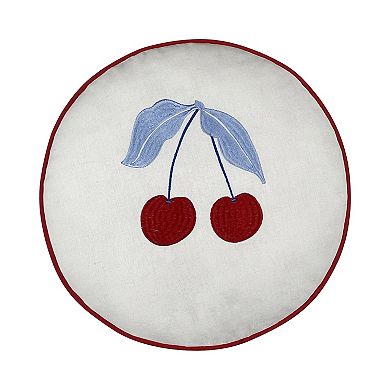 Celebrate Together Americana 2-Pack Gingham Cherries Throw Pillow Set