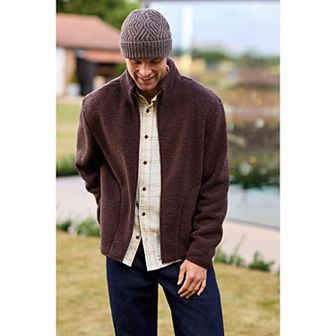 Men's NEXT Funnel Zip Neck Borg Fleece