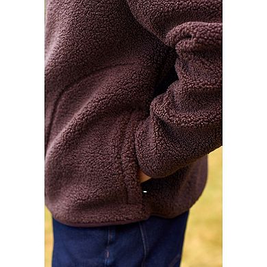 Men's NEXT Funnel Zip Neck Borg Fleece