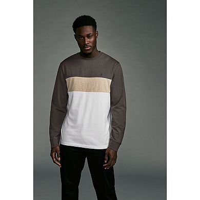 Men's NEXT Relaxed Knitted Wool Blend Long Sleeve Textured Polo Shirt