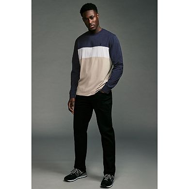 Men's NEXT Relaxed Knitted Wool Blend Long Sleeve Textured Polo Shirt