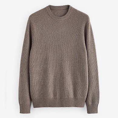 Men's NEXT Knit Camel Crew Neck Shirt