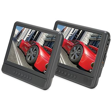 GPX Dual Screen Portable DVD Player Kit