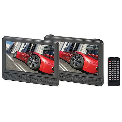 GPX Dual Screen Portable DVD Player Kit