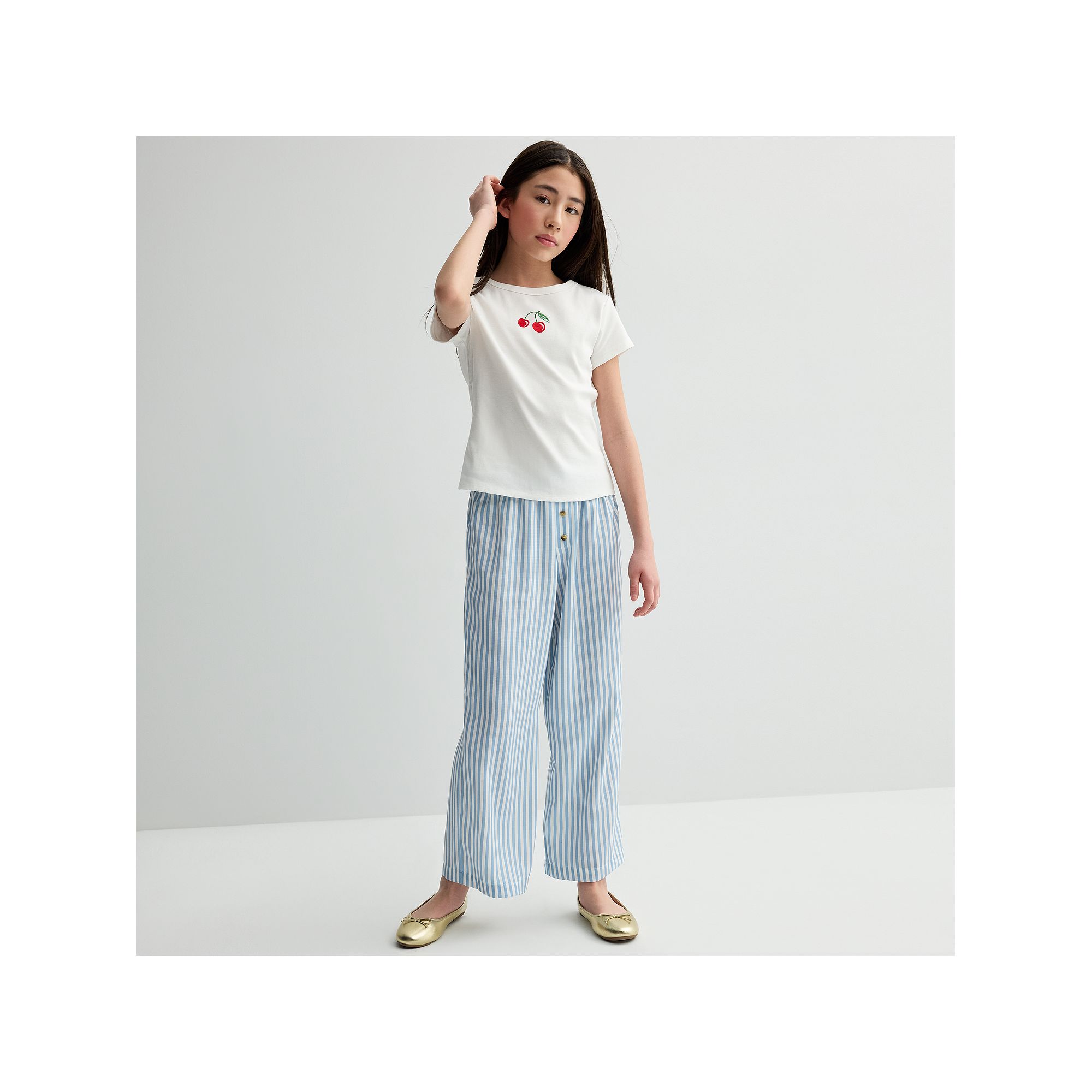 Girls 7-16 Speechless 2-pc. Stripe Pants & Top Set, Girls, Size: Small, Bl