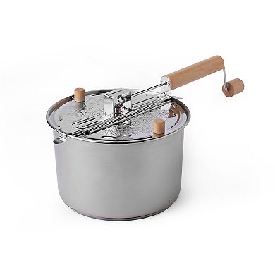 Wabash Valley Farms Kernel Comfort Kit Featuring Stainless Steel Whirley Pop