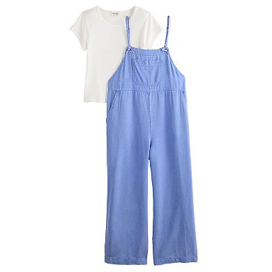 Girls 7-16 Speechless Short Sleeve Top & Jumpsuit Set