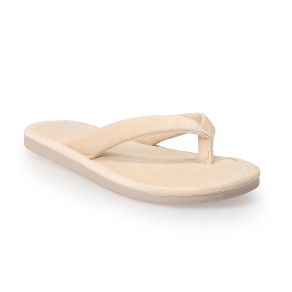 Women's LC Lauren Conrad Alonaa Thong Sandals - Tan (SMALL)