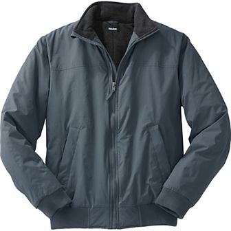 KingSize Men's Big & Tall Fleece-Lined Bomber Jacket