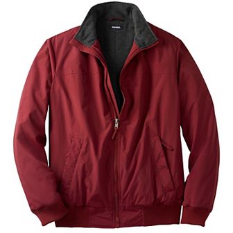 KingSize Men's Big & Tall Fleece-Lined Bomber Jacket