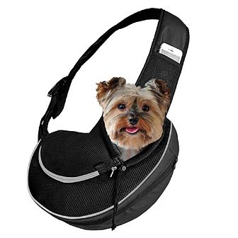 Expandable Sling Bag - Front Shoulder Pet Carrier For Small Dog, Cat And Puppy