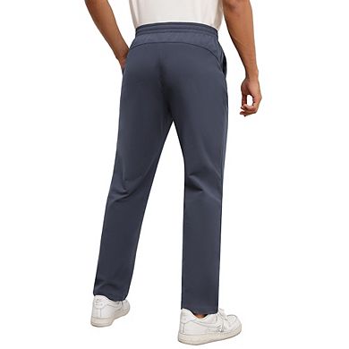 Men's Fleece Lined Sweatpants Thermal Pajama Jogger Pant With Pockets For Athletic Workout Running