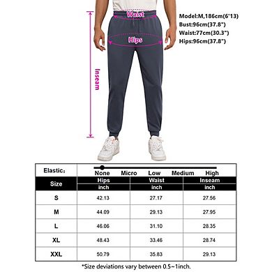 Men's Fleece Lined Sweatpants Thermal Pajama Jogger Pant with Pockets