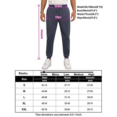 Men's Fleece Lined Sweatpants Thermal Pajama Jogger Pant with Pockets