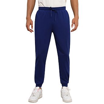 Men's Fleece Lined Sweatpants Thermal Pajama Jogger Pant with Pockets