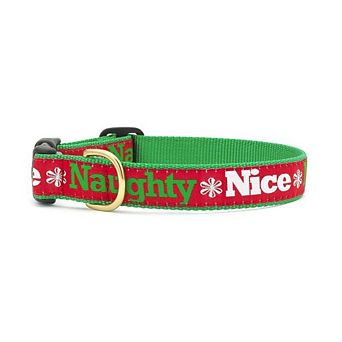 Up Country Naughty And Nice Holiday Dog Collar