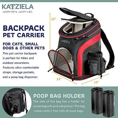 Voyager Pet Backpack Carrier For Dog, Cat And Puppy - Great For Hikers