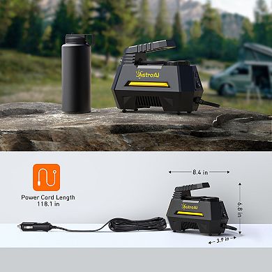 AstroAI Tire Inflator 12v Dc 100psi Portable Air Compressor For Car Bike Inflatables