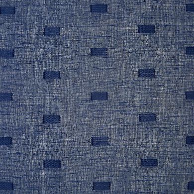 Kate Aurora Modern Living 2 Pack Plaid Sheer Embossed Grommet Top Curtain Panels