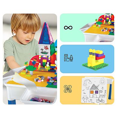 Picasso Tiles 585 Piece Activity Table Set