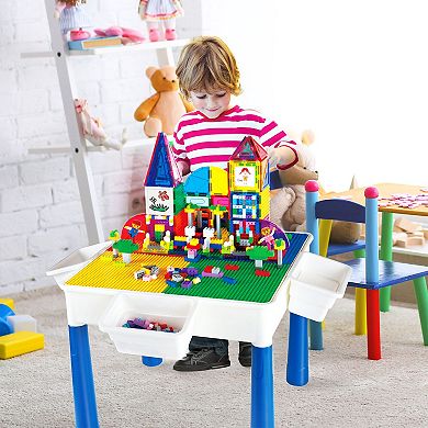 Picasso Tiles 585 Piece Activity Table Set