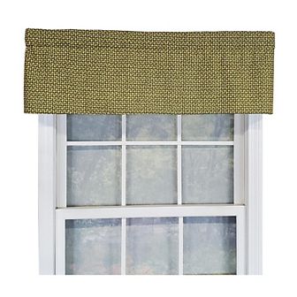 Cabana Trellis Tailored 100% Cotton with Fully Lined 3" Rod Pocket Valnance for Windows