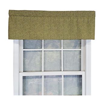 Cabana Trellis Tailored 100% Cotton with Fully Lined 3" Rod Pocket Valnance for Windows