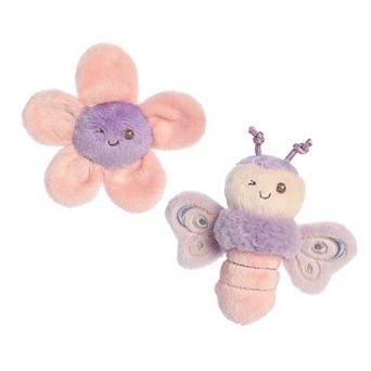 Ebba Mini Purple Flutterflies Flutterfly Rattle & Crinkle Set Playful Baby Stuffed Animal