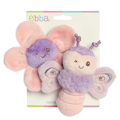 Ebba Mini Purple Flutterflies Flutterfly Rattle & Crinkle Set Playful Baby Stuffed Animal