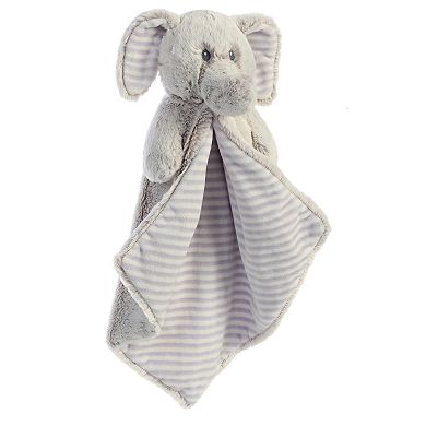 Ebba Large Gray Cuddlers Luvster 16" Elvin Elephant Snuggly Baby Stuffed Animal
