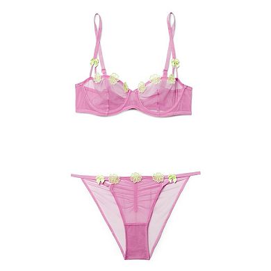 Meadow Women's Plus-Size Unlined Balconette Bra