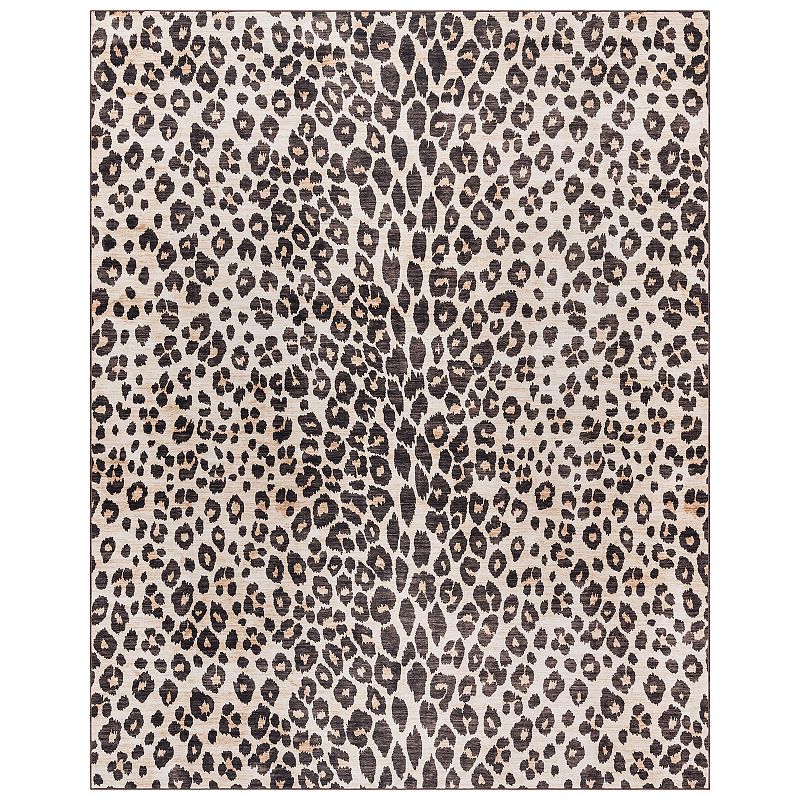 Gertmenian Crystal Print Lennie Modern Animal Print Leopard Area Rug  6x9