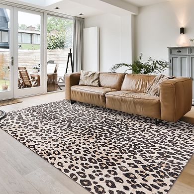Gertmenian Lennie Modern Leopard Animal Print Rug