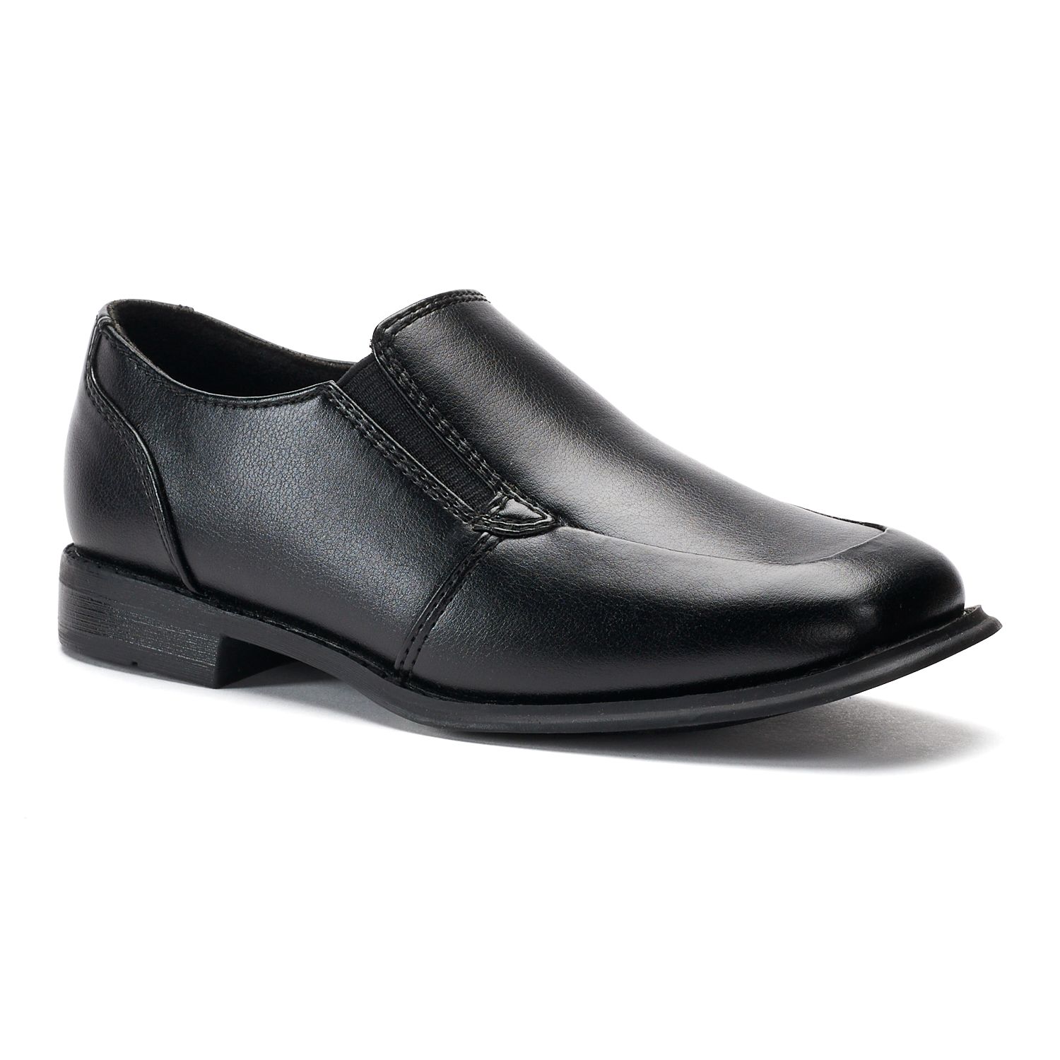boys leather slip on shoes