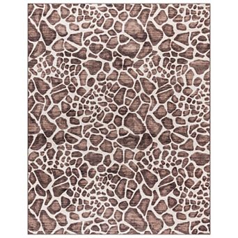 Gertmenian Crystal Print Gavin Modern Animal Print Giraffe Runner or Area Rug