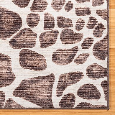 Gertmenian Crystal Print Gavin Modern Animal Print Giraffe Runner or Area Rug