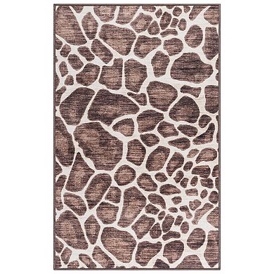 Gertmenian Crystal Print Gavin Modern Animal Print Giraffe Runner or Area Rug
