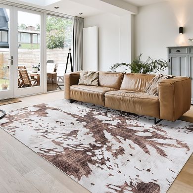 Gertmenian Charley Modern Animal Cow Print Rug