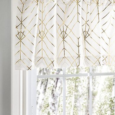 Ellis Curtain Deco Crushed Taffeta Rod Pocket Valance