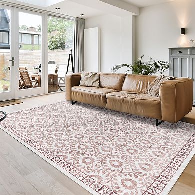 Gertmenian Crystal Print Esme Rustic Floral Runner or Area Rug