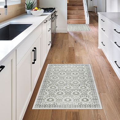 Gertmenian Crystal Print Esme Rustic Floral Runner or Area Rug