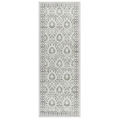 Gertmenian Crystal Print Esme Rustic Floral Runner or Area Rug
