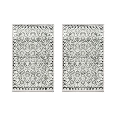 Gertmenian Crystal Print Esme Rustic Floral Runner or Area Rug