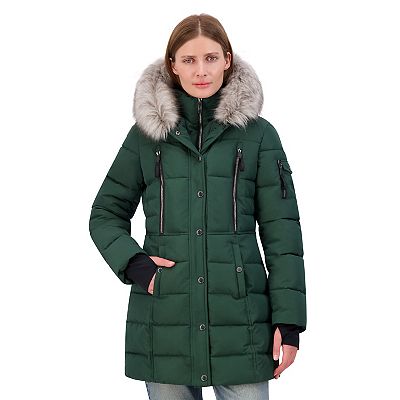 Nautica faux fur bib puffer jacket hotsell