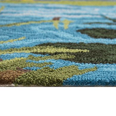 Liora Manne Frontporch Egret Indoor / Outdoor Area Rug