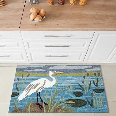 Liora Manne Frontporch Egret Indoor / Outdoor Area Rug