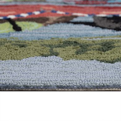 Liora Manne Frontporch Rafting Dogs Indoor / Outdoor Area Rug