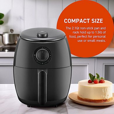Elite Cuisine 2-qt. Compact Adjustable Time/Temp Air Fryer